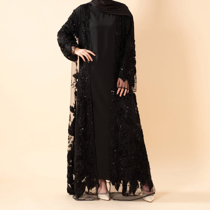 Black(Open Abaya) / Size 1