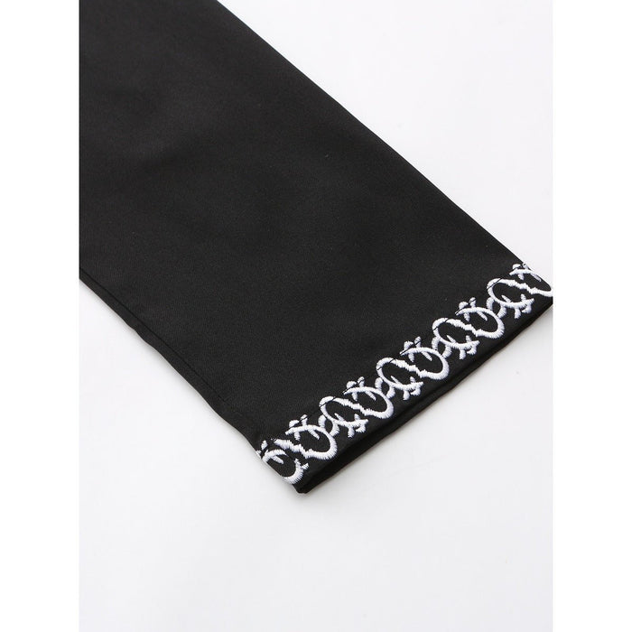 Luxury Loose Fit Hooded Premium Embroidered Men's Thobe Robe with Zipper & Islamic Calligraphy Design (MT024)
