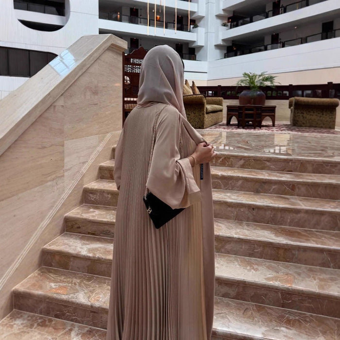 Luxury Pleated Open Abaya Collection (MOA199)