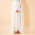 Luxury Satin Royal Cape Abaya(MA326)