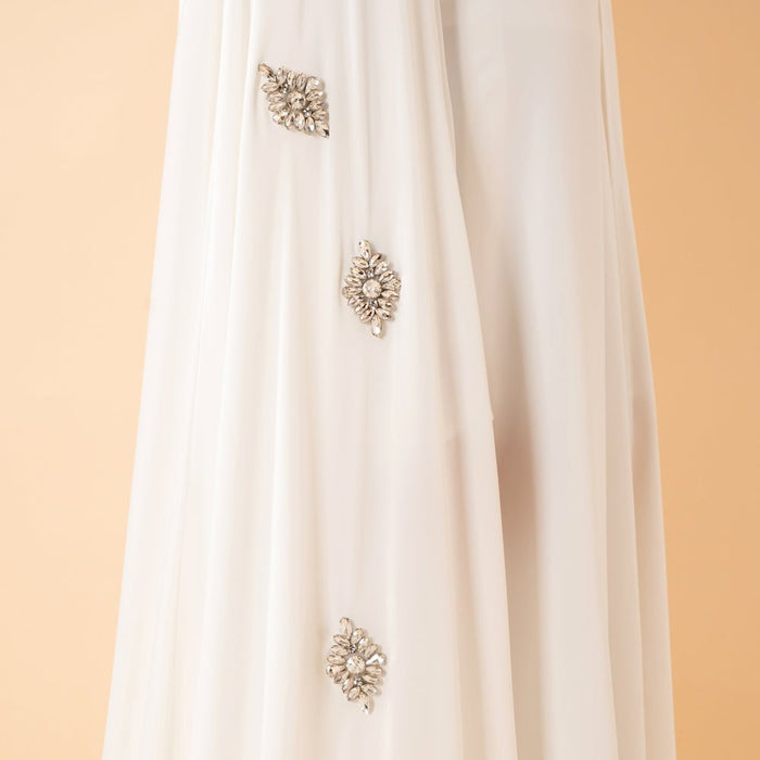 Luxury Satin Royal Cape Abaya(MA326)