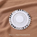MAC020 Hijab Pin, 30pcs Colorful Crystal Hijab Pins