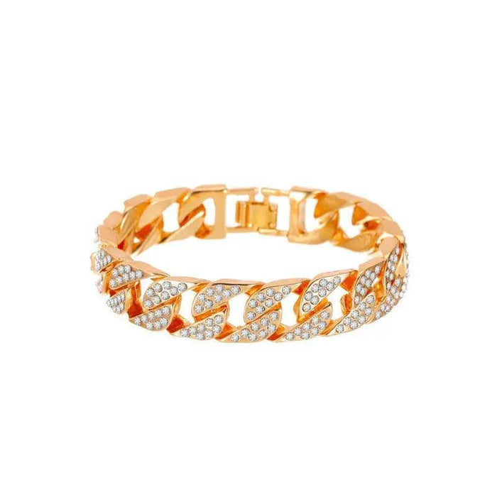 MAC036 wide flash diamond bracelet