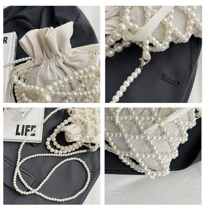 MAC124 Fresh Handwoven Pearl Bead Bag