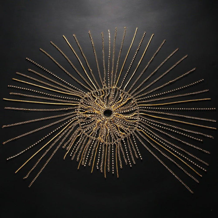 MAC153 High-end Tassel Rhinestone Hair Chain