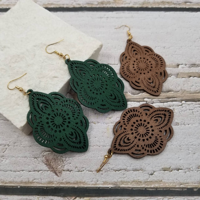 Mandala Drop Earrings