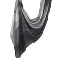 Marble Print Chiffon Hijab | Black & White Tie-Dye(MH227)