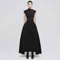 Minimalist Sleeveless Fitted Maxi Dress (MS382)