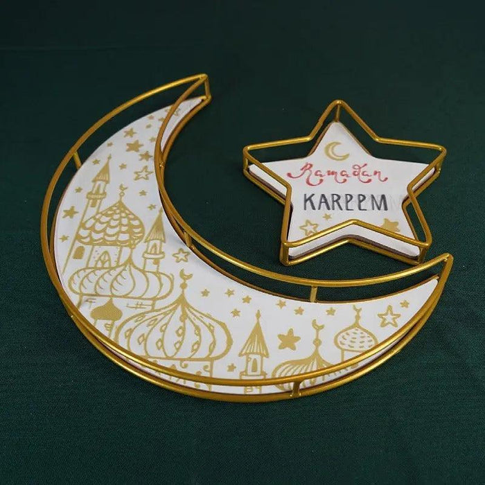 MR029 Ramadan Tray, Iron Festive Moon Tray