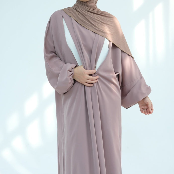 Nida Fabric Nursing Abaya(MA387)