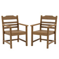 Patio Dining Chair with Armset Set of 2 - HIPS Material