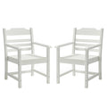 Patio Dining Chair with Armset Set of 2, Pure