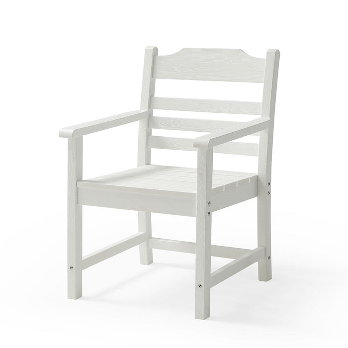 Patio Dining Chair with Armset Set of 2, Pure