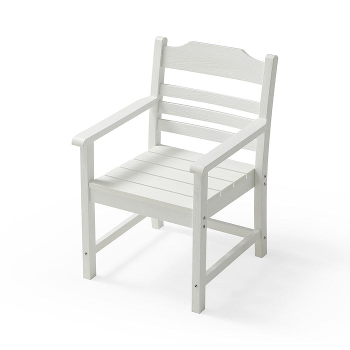 Patio Dining Chair with Armset Set of 2, Pure
