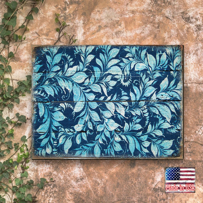 Pattern Rustic Wooden Wall Art by G. DeBrekht - Floral Ornamental Decor - 95007B