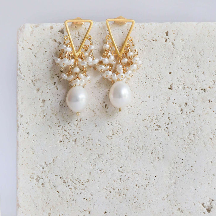 Pearl Fringe Earrings