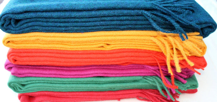Peruvian 100% Cria fiber Alpaca Throw - Made in Peru