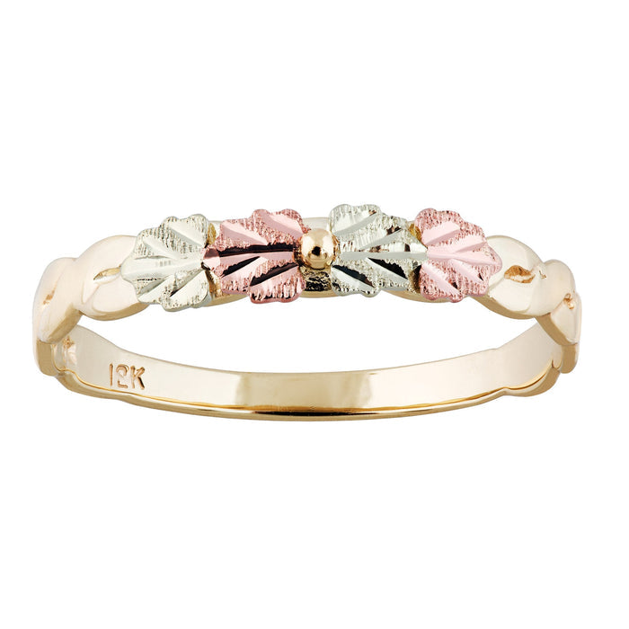 Petite Four Leaves - Black Hills Gold Ladies Ring