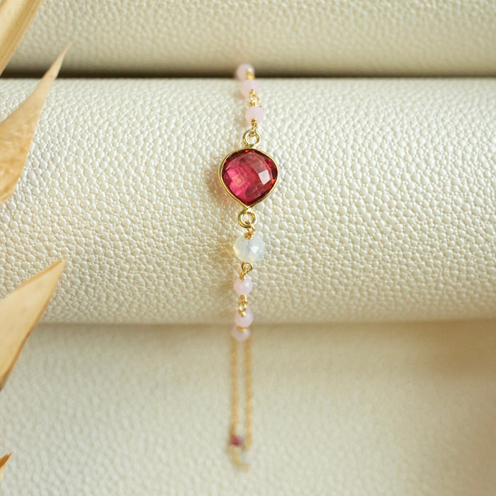 Pink Tourmaline Ballet Bracelet