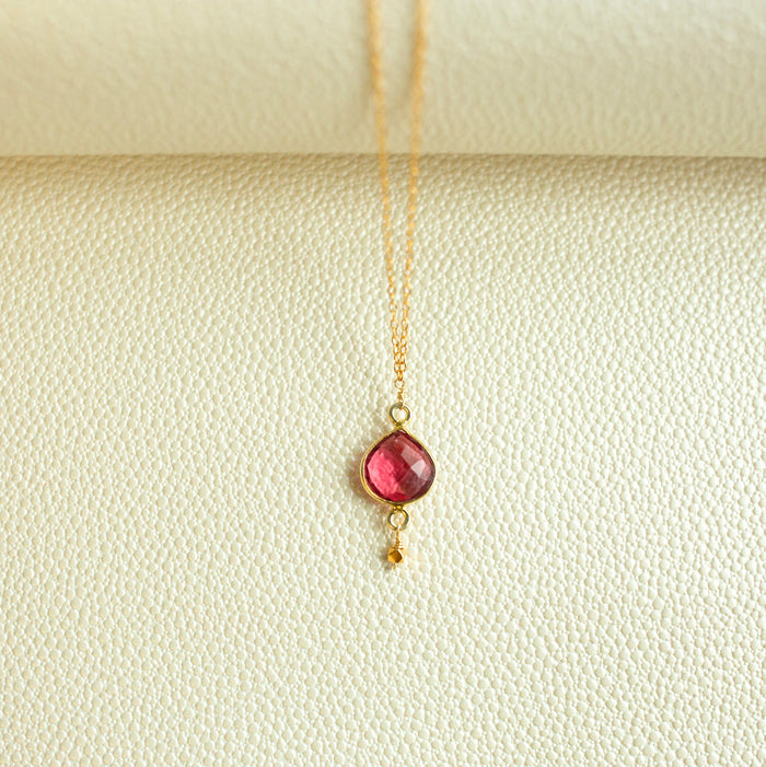 Pink Tourmaline Ballet Pendant