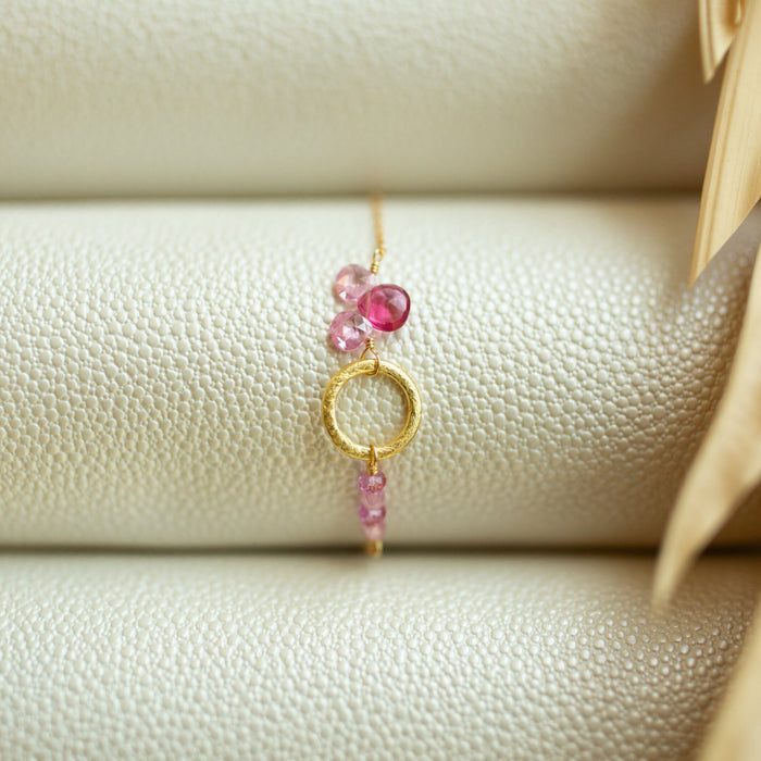 Pink Tourmaline Solara Bracelet