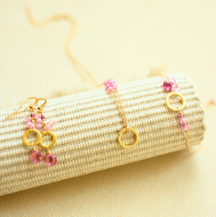 Pink Tourmaline Solara Bracelet