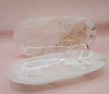 Polished Onyx Oval Dish – Natural Stone Accent Tray (Approx. 8.5x4")