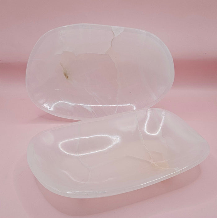 Polished White Onyx Dish – Stone Tray