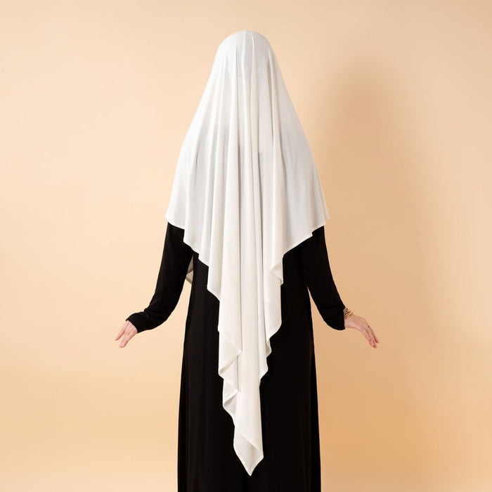 Premium Lenzing™ Modal Khimar with Integrated Face Veil (MK029)