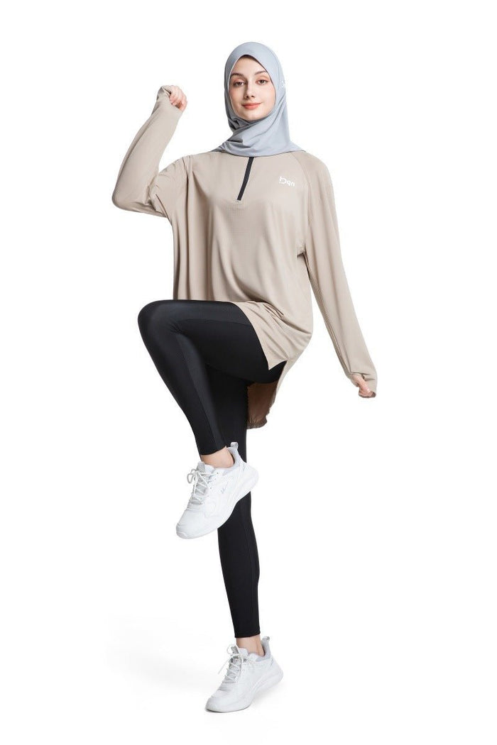Quick-Dry Activewear with Thumb Holes Sports Top (MS289)