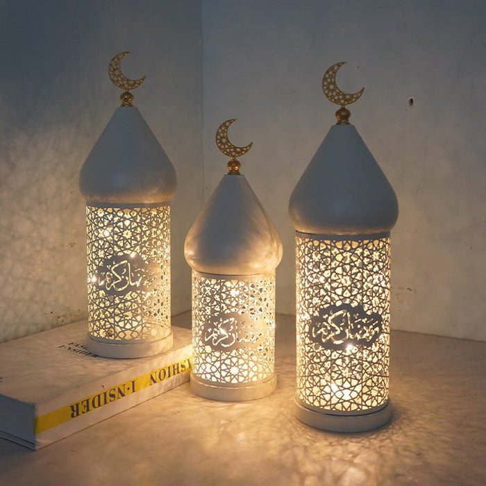 Ramadan Eid Candle Lantern Metal Craft Decorative Light (MAC380)
