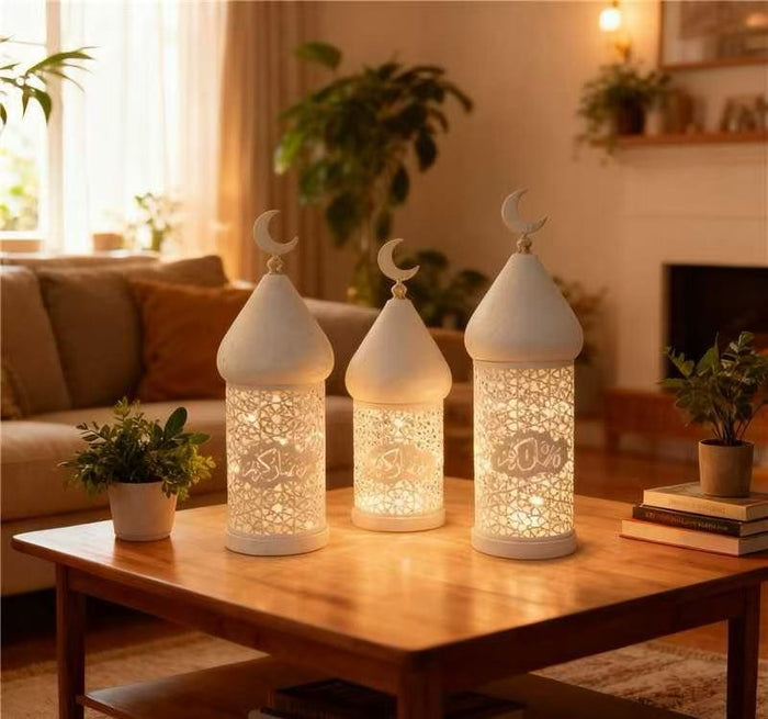 Ramadan Eid Candle Lantern Metal Craft Decorative Light (MAC380)