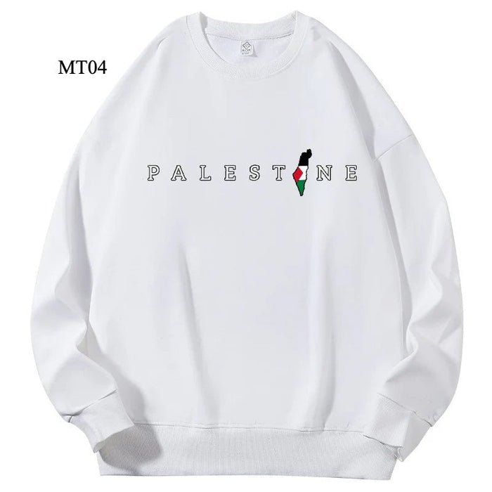 Ramadan Keffiyeh Customizable Sweatshirt for Adults – High-Quality, No-Hood Design (MTC003)