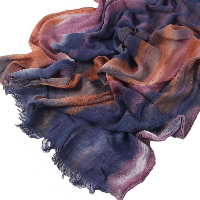 Rayon Gradient Tie-Dye Scarf  | Rayon Gradient Hijab (MH216)