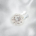 Rhinestone Button Covers | Crystal Flower Decorative Clips(MAC359)