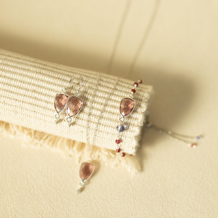 Rhodolite Garnet Gold Isla Bracelet