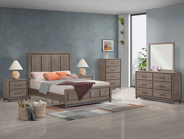 Crown Mark Furniture River Dresser Mirror in Brown image