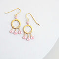 Rose Quartz Mini Boho Earrings