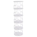 Rotating Bookshelf Tower 5 Tier Spinning 360 Degree Revolving Storage Shelf