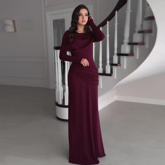 Ruched Bodycon Maxi Dress(MS219)
