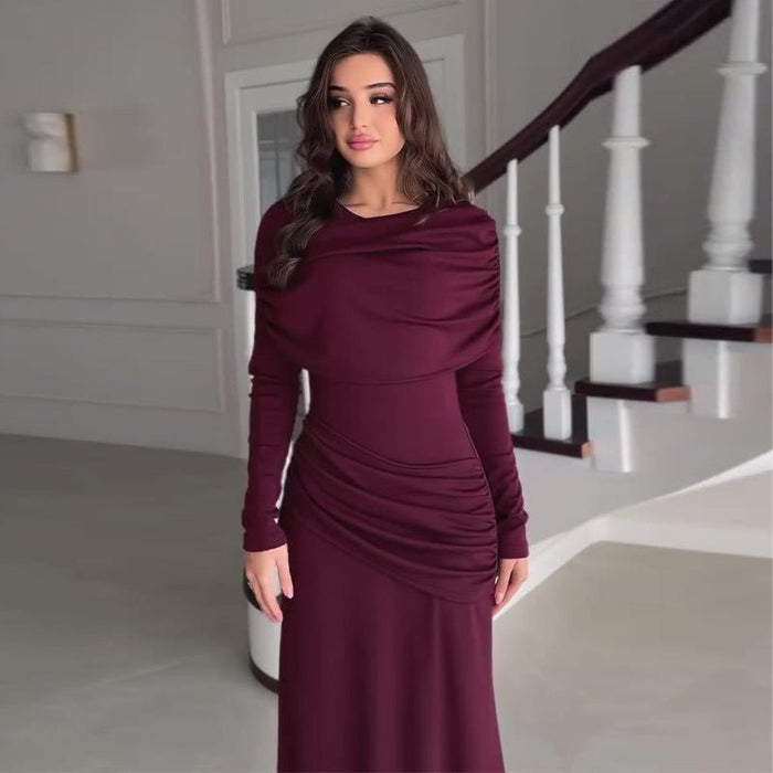 Ruched Bodycon Maxi Dress(MS219)