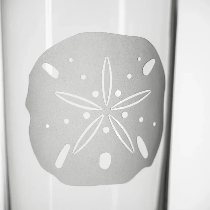 Sand Dollar Etched Glassware
