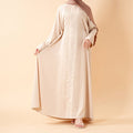 Serene Pleated Georgette Abaya Loose Full-Length Modest Style (MA254)