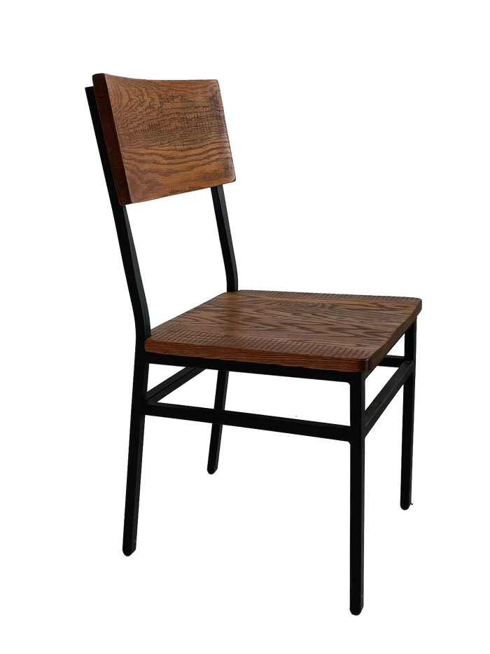 Set of 2 Assembled Commercial-Grade Farmhouse Style Dining Chairs