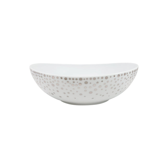 Silver Rain Large Salad Bowl