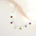 Silver Rainbow Sparkler Necklace