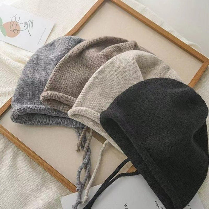 Slouchy Drawstring Beanie Hat(MAC304)