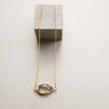 Smoky Quartz Gold Minimalist Necklace