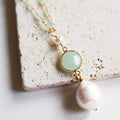 Smoky Quartz Pearl Convertible Necklace