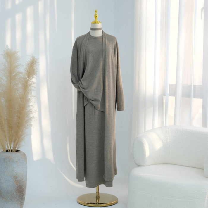 Soft Knit Three-Piece Set(MOA284)